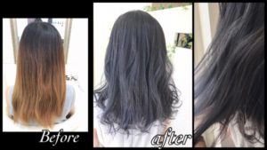 ブリーチベースにあえて濃厚な濃いめブルーバイオレットがお洒落【あいさん】の髪