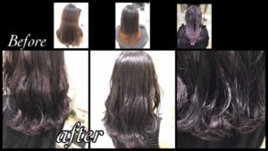 グラデーションベースからの濃厚なバイオレットグレージュが可愛すぎる！！【えりさん】の髪