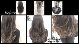 本田流モノトーンアッシュのグラデーションカラーで透明感！【らなさん】の髪