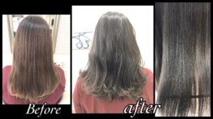 赤み抹殺濃厚グレージュカラーが人気【しおんさん】の髪