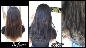 セピアグレージュで赤味も黄ばみも封印できる外国人風カラー【ゆいさん】の髪