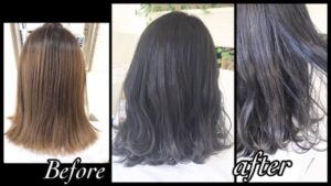 濃厚なバイオレットグレージュがお洒落髪になれるオススメ外国人風カラー【ゆりさん】の髪