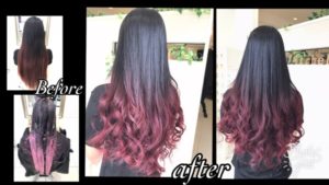レッドパープルを2回染めで濃厚に染める方法【はるかさん】の髪