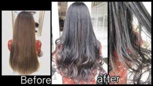 大阪で濃厚なシルバーアッシュの外国人風カラー【ようこさん】の髪