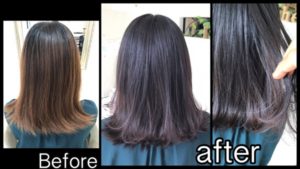 大阪で濃厚なバイオレットアッシュの冬カラーが大人気！！【まこさん】の髪