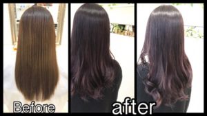 大阪で濃厚なバイオレットカラーで周りと差をつけれるお洒落カラー【はるなさん】の髪