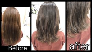 大阪でダメージを気にされてる方！ブリーチなしでアッシュベージュに！【まりえさん】の髪