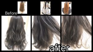 大阪でアールブリーチを使った外国人風カラーの透明感がやばい！【みさきさん】の髪