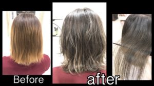 新色！スモークミルクグレージュがお洒落過ぎた！！【みさきさん】の髪