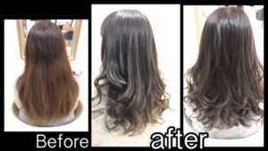 新色！スモークミルクグレージュで透明感抜群のお洒落カラー【ゆかりさん】の髪