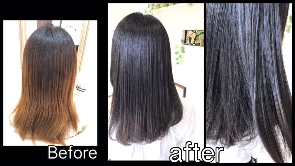 大阪で重たくなりすぎない黒っぽくみえるグレー【らんさん】の髪