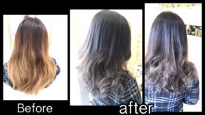 新色！本田流のスモークミルクグレージュのグラデーションカラーがお洒落【ちわこさん】の髪