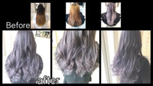 ハイブリーチからの濃厚なバイオレットアッシュな外国人風カラー【あやかさん】の神