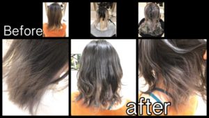 大阪で白いグラデーションカラーにするには段階的にブリーチしよう！【いつきさん】の髪