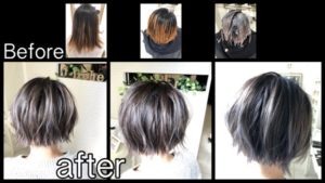 ショートボブ似合うブリーチを使った外国人風カラー【さきさん】の髪