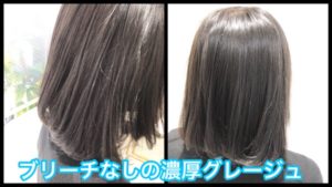 ブリーチを使わない濃厚なグレージュの再現方法！！【ほのかさん】の髪