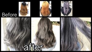 大阪でシルバーホワイトカラーにする為にブリーチを積み重ねていく方法！！vol.1【ゆきさん】