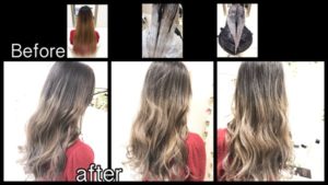 アールブリーチからのシルバーホワイトグラデーションカラーがお洒落！！【ななみさん】の髪