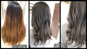 濃厚なスモークミルクグレージュでお洒落な外国人風カラーに！！【あいさん】の髪