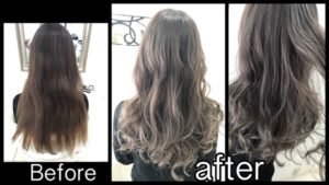 積み重ねた土台があってこそ輝くスモークミルクグレージュ【りおさん】の髪