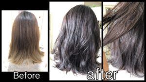 大阪で透明感抜群のバイオレットスモークアッシュがやばい！【あんずさん】の髪