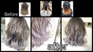 大阪で繰り返すアールブリーチを使ったホワイトグラデーションカラー【はなみさん】の髪