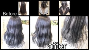 大阪でアールブリーチでグラデーションがお洒落な外国人風カラーはこれだ!!【りなさん】の髪