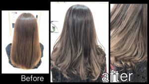 積み重ねるミルクバイオレットグレージュで透明感を引き上げよう！！！【ようこさん】の髪