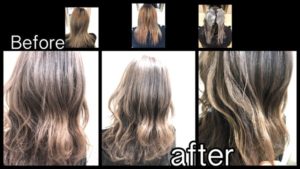 アールブリーチを使った明るめのミルクティーカラーで外国人風カラー！！【るなさん】の髪