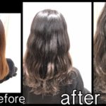 大阪で積み重ねる本田流スモークミルクグレージュのグラデーションカラー【ゆいさん】の髪