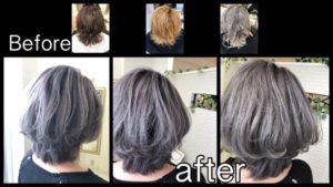 関西でホワイトプラチナカラーにする為のブリーチカラー【なおさん】の髪