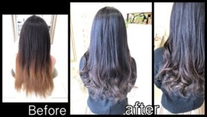 透明感抜群なホワイトシルバーグレージュのグラデーションカラー【りえこさん】の髪