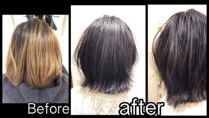 関西で濃厚に染めるバイオレットブルーグレーがお洒落すぎる！！【まほさん】の髪