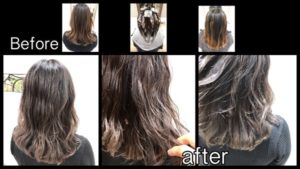 関西でハイライトをシルバーホワイトの濃厚グレージュなお洒落カラー【ゆりさん】の髪