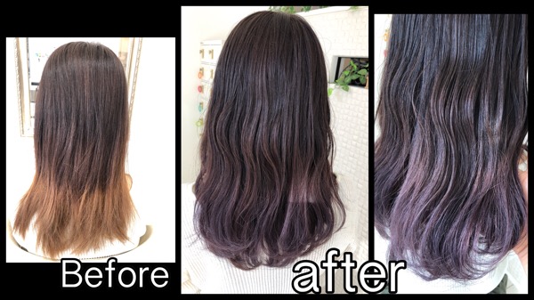 関西でミルクピンクアッシュのお洒落カラーはグラデーションで！【みやさん】の髪