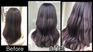 関西でブリーチなしのダブルカラーでバイオレットピンクグレージュのお洒落カラー【ゆうりさん】の髪