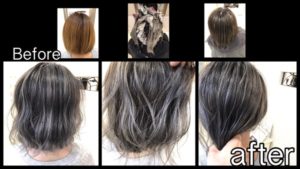 ハイライトと透明感のあるスモークグレージュの組み合わせが可愛い！！！【まゆみさん】の髪