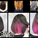 お洒落すぎるピンクとラベンダーのインナーカラーが可愛い！！【たかこさん】の髪