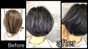 超濃厚なブルーバイオレットで退色しても綺麗な外国人風カラー【ゆうさん】の髪