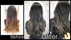 濃厚なバイオレットアッシュのナチュラルグラデーションカラーで透明感!!【あいさん】の髪