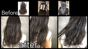 大阪でハイライトを入れたミルクグレージュが透明感抜群！【わかなさん】の髪