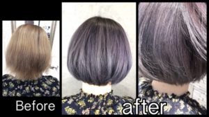 ハイブリーチ毛からの濃いめなラベンダーシルバーが超絶綺麗すぎた!【みきさん】の髪