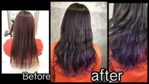 さりげないインナーカラーで仕事してる方も遊べるお洒落カラー【まみさん】の髪