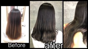 エメラルドラベンダーで透明感と艶感を引き出した外国人風カラー【ももこさん】の髪