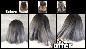 大阪ノアカラーで再現するホワイトグラデーションカラーの極み【みきさん】の髪