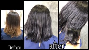 濃厚なグレーバイオレットで赤味抹殺なノアカラー