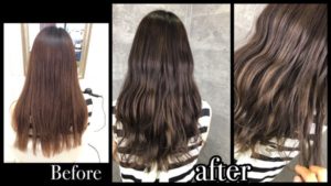 大阪ノアカラー|ハイライトを活かしたミルクグレージュが綺麗な外国人風カラー【わかなさん】の髪