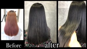 大阪でハイトーンから濃厚グレーに綺麗に染めるなら2回染めで濃厚外国人風カラー！【ゆきこさん】の髪