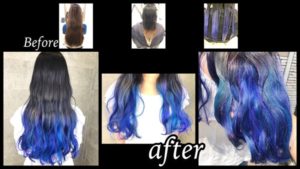 大阪ユニコーンカラー|オーロラカラーでお洒落なデザインカラーが人気！！【りゆさん】の髪