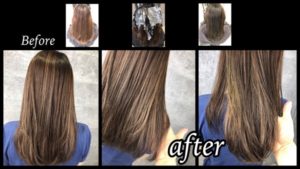 大阪で白髪を染めながらハイライトで作る外国人風カラーがお洒落【あきこさん】の髪